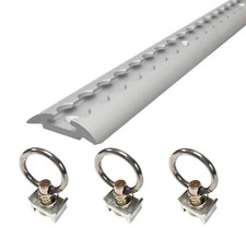 1M Anchor Track Tie Down Point Rail Trailer Caravan 4WD (1x Track + 3x Rings)