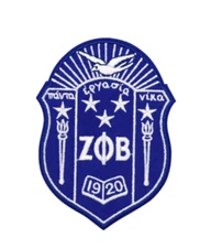 ZETA PHI BETA - Sorority - 1920 SHIELD - Embroidered Iron-On Patch