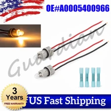 1 Pair Side Marker Lamp Light Bulb Socket Wire Harness A0005400966 For Mercedes