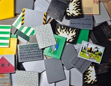 Lego 4515 Slope Ramp Roof Tile Track Crossing Random Multicolour Pack of 10.