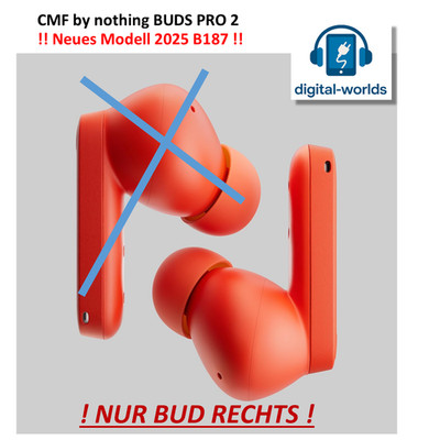 CMF by nothing BUDS PRO 2 - rot - NEUES MODELL 2025 B187 +++ NUR BUD RECHTS  +++