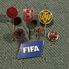 Fussball Anstecknadel, 5×Verbände +FIFA Nadel
