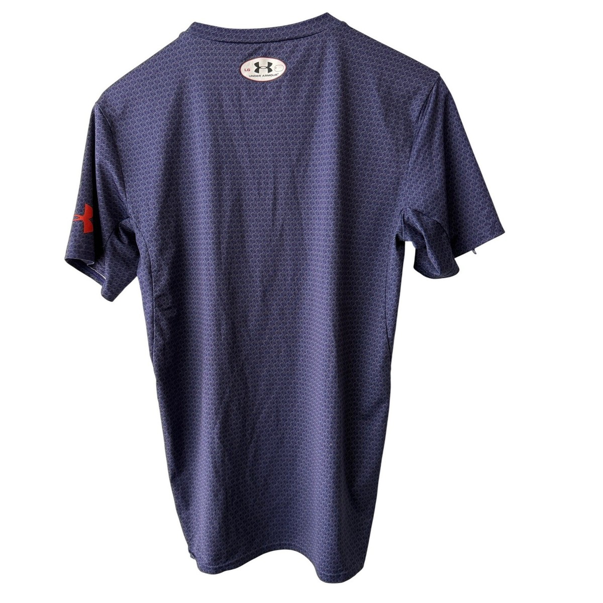 Under Armour Superman Shirt Mens Large Purple HeatGear Compression