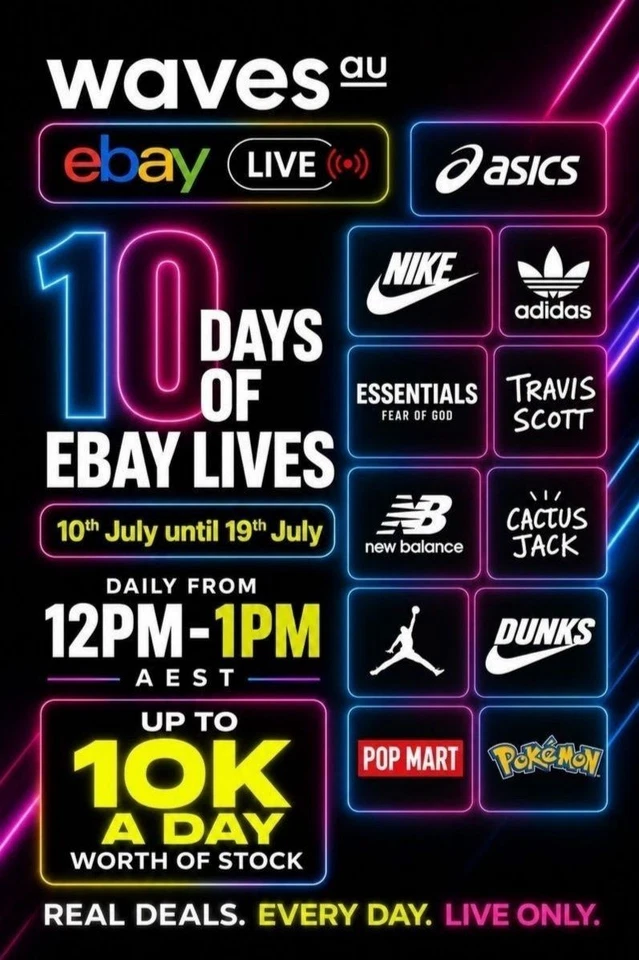 WavesAU 10 Days of Ebay Streetwear Stream!