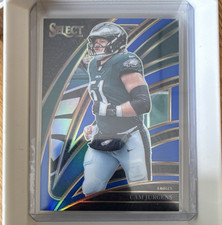 2025 Panini Select Cam Jurgens #292 Club Level Blue Prizm /99 Eagles