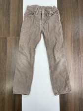 Gap Kids Size 7 Regular Brown Corduroy Pants Straight Adjustable 100 Cotton