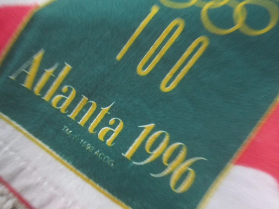 Pantalones Cortos De Colección Coca-Cola Atlanta 1996 Juegos Olímpicos Para Hombre Medianos Bandera de EE. UU. Promoción Años 90 Foto 2 de 4