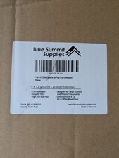 100 9 x 12 Self Seal White Catalog Envelopes - 28lb - Security Tinted Open Box