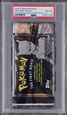 1999 TOPPS POKEMON THE FIRST MOVIE FOIL PACK FOIL PACK PSA 8
