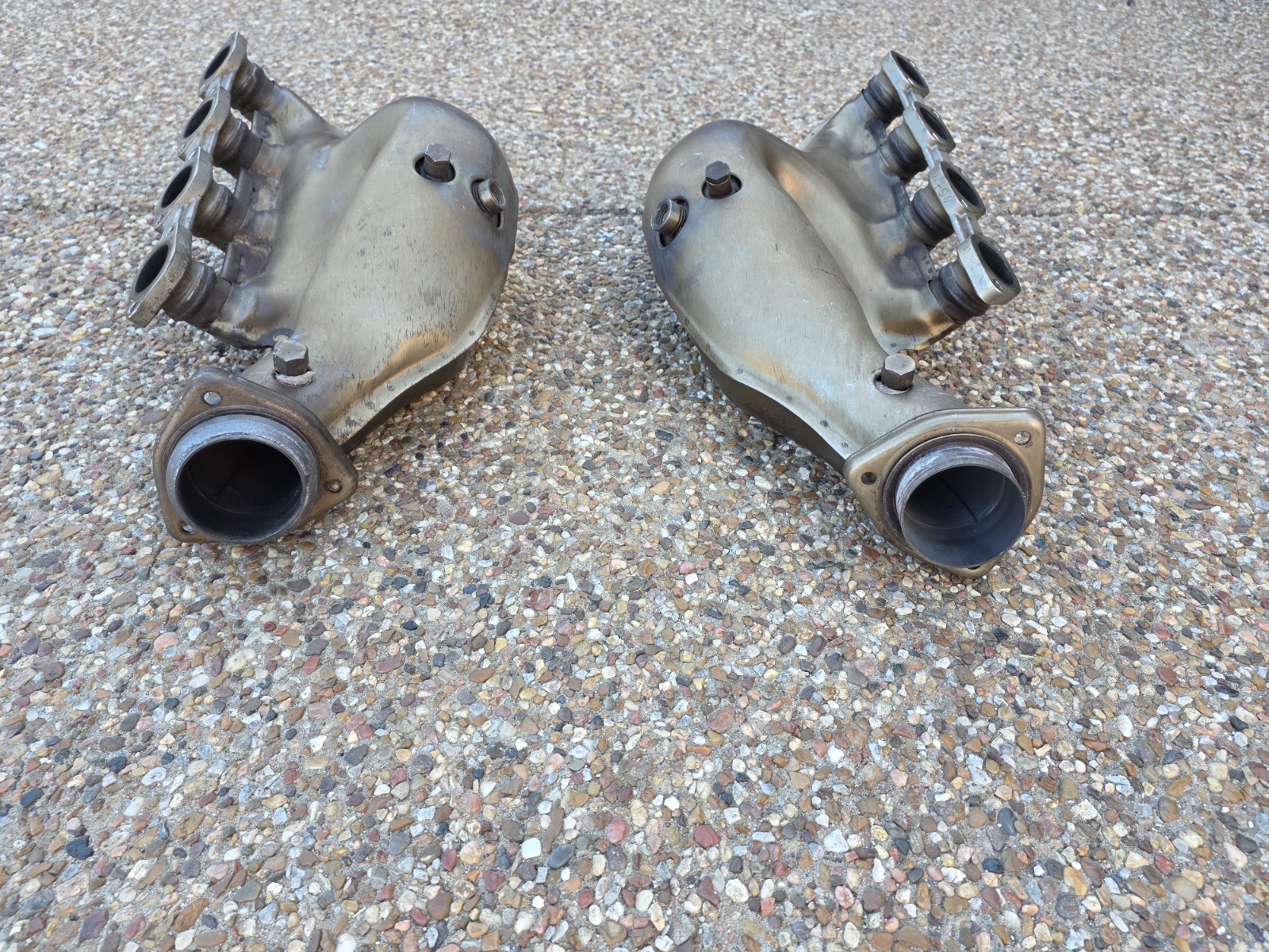 FERRARI F430 OEM GENUINE ORIGINAL LEFT & RIGHT EXHAUST MANIFOLD HEADERS