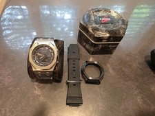 Custom Casioak Casio GM2100N-2A G-Shock Metal Navy Blue Band Watch NEW BATTERY