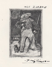 Pablo Picasso - Le Gaucher - litografia firmata