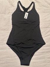 Knix KT Teen Period Sport Swimwear UPF 50 Fabric Black One Piece Size Large