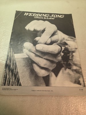 Vintage Sheet Music-1971-Wedding Song ''There is Love''
