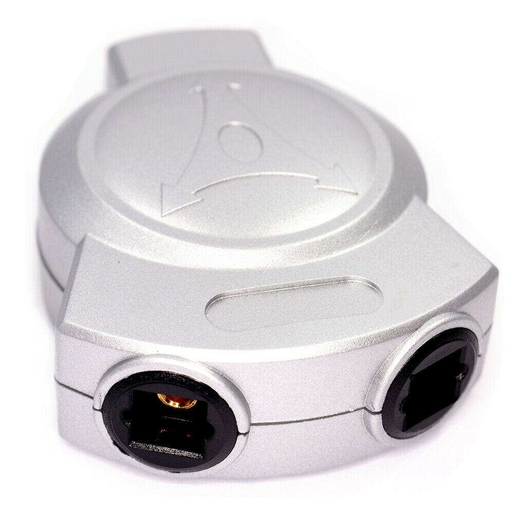 2 Way TOS Optical Toslink Splitter Adapter 1 to 2