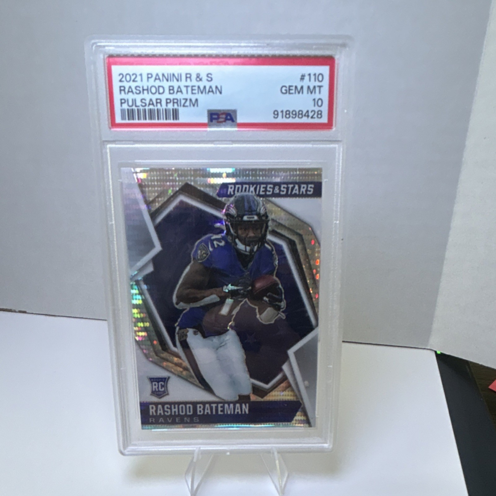 Rashod Bateman Panini Rookies & Stars #110 Pulsar Prizm