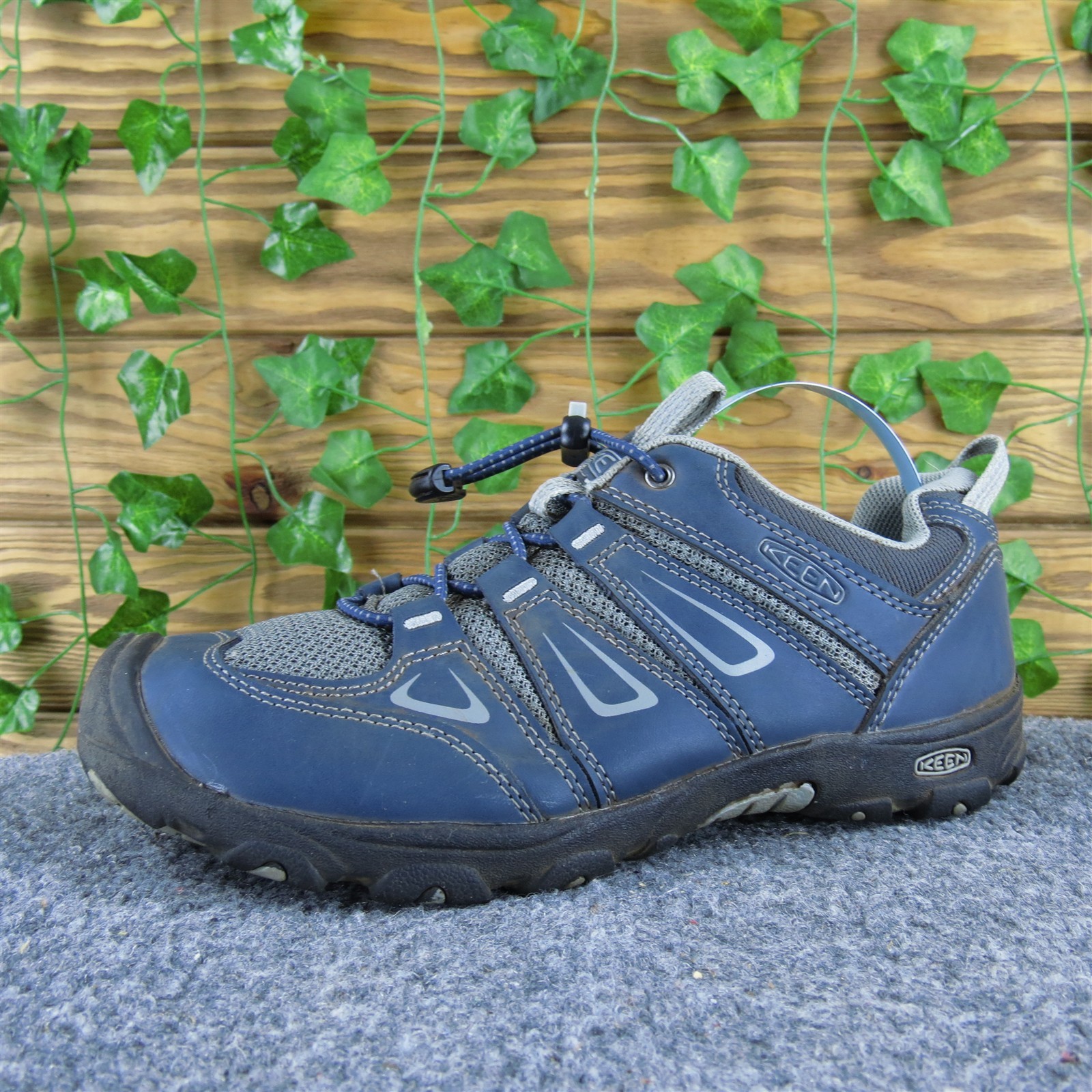 KEEN Sneaker Oakridge Ragazzo Y 5 Medium Atletica Blu Pelle Coulisse