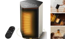 Space Heaters for Indoor Use, 1500W Portable Electric Heater with White