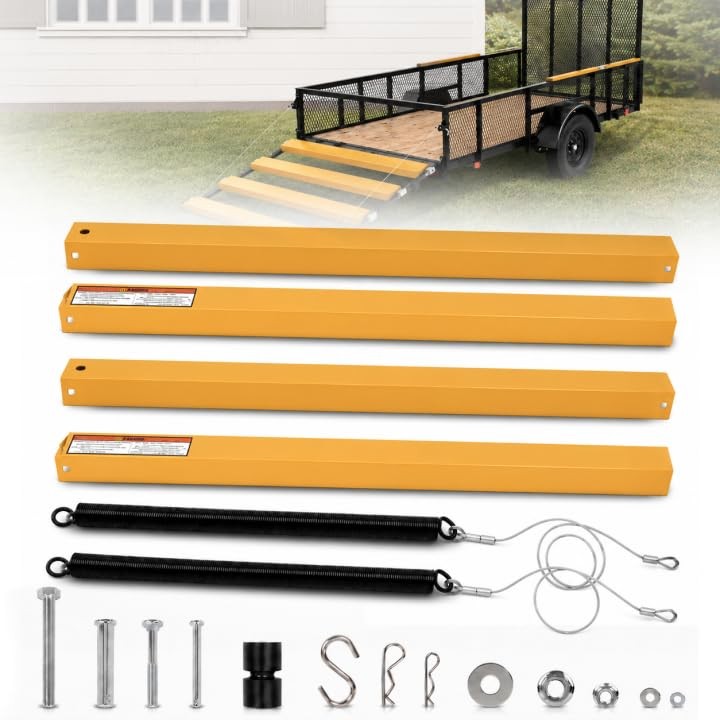 Trailer Tailgate Liftgate Lift Assist System Yellow 350 Pounds 4 to 6 Feet