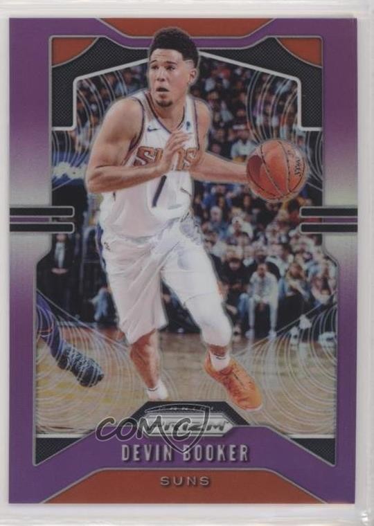 2019-20 Panini Prizm Purple Prizm 75/75 Devin Booker #67 s3g