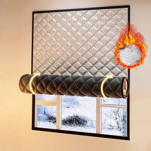 Self Adhesive Window Insulation Kit Quilted Thermal Film Winter Cold Wind