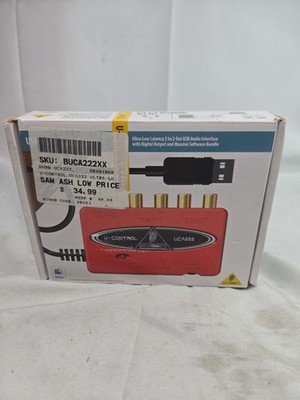Behringer U-CONTROL UCA222 Ultra-Low Latency 2 In/2 Out USB Audio Interface
