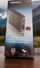 10/100Base-TX to 100Base-FX Multi Mode SC Fiber Converter 2KM TFC-110MSC BNIB