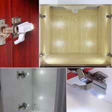 FARETTO MOBILETTO ARMADIO LED PULSANTE ILLUMINATO LUCI CASA CAMERA BATTERIA