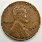 1936 P Lincoln Wheat Cent WDDO 019 DDO 011 VF You Grade it Error Penny Free Ship