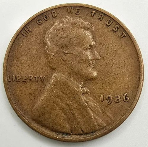 1936 P Lincoln Wheat Cent WDDO 019 DDO 011 VF You Grade it Error Penny Free Ship