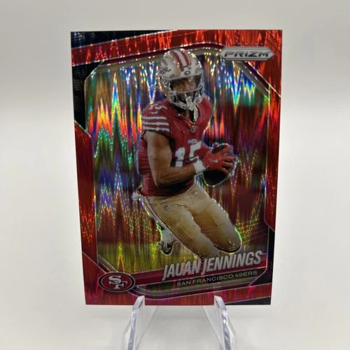 2025 Panini Prizm Football Red Flash Jauan Jennings #258