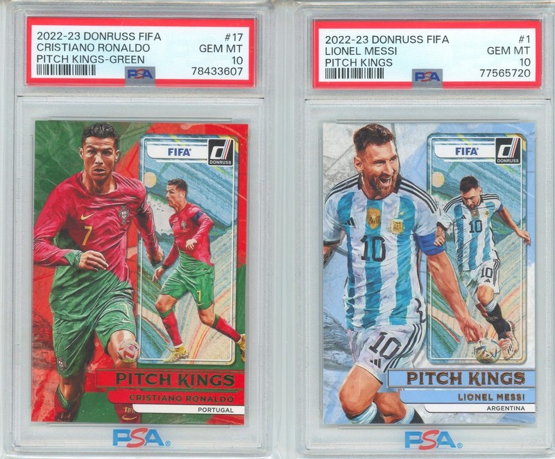 2022-23 Donruss FIFA Cristiano Ronaldo Pitch Kings PSA 10 Gem Mint