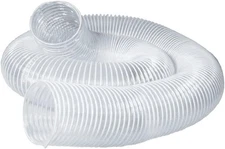 POWERTEC 70267 6" x 20' PVC Dust Collection Hose for Dust Collector for