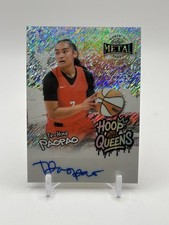 Te-Hina PaoPao 2025 Leaf Hoop Queens Silver Autograph /10 - Atlanta Dream Auto