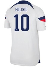Nike USMNT Home Jersey 22/23 Christian Pulisic 10 - White XL NWT           