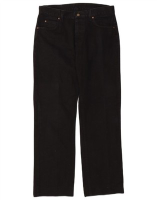 Lee Herren Straight Jeans W33 L30 Schwarz Baumwolle DJ22