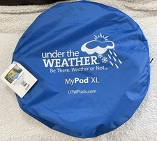 WeatherPod by Under the Weather MyPod XL 1-Person Pop-Up Tent Royal Blue W/Bag