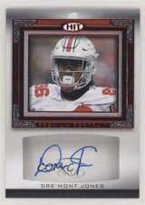 2019 Sage Hit Premier Draft Premium Portrait Dre'mont Jones #PPA-16 Auto 2b2