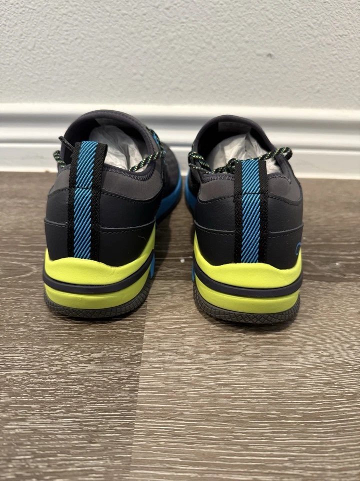 Gray Infinity Sneakers Size 10 With Blue And Green Details / Shoes For Nurses - Image 4 of 4