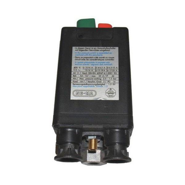 Aerotec Pneumatic Pressure Switch 6.3-10A 400V 3/8"" Connection