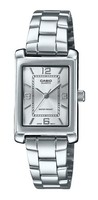Casio Standard Analog Edelstahl Silber Zifferblatt Quarz LTP-1234DD-7A Damenuhr
