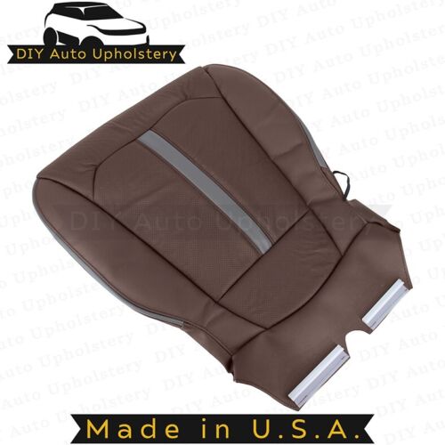 2015-2020 Fits Ford F-150 Platinum Driver/Passenger Bottom Leather Covers Brown - Picture 10 of 12