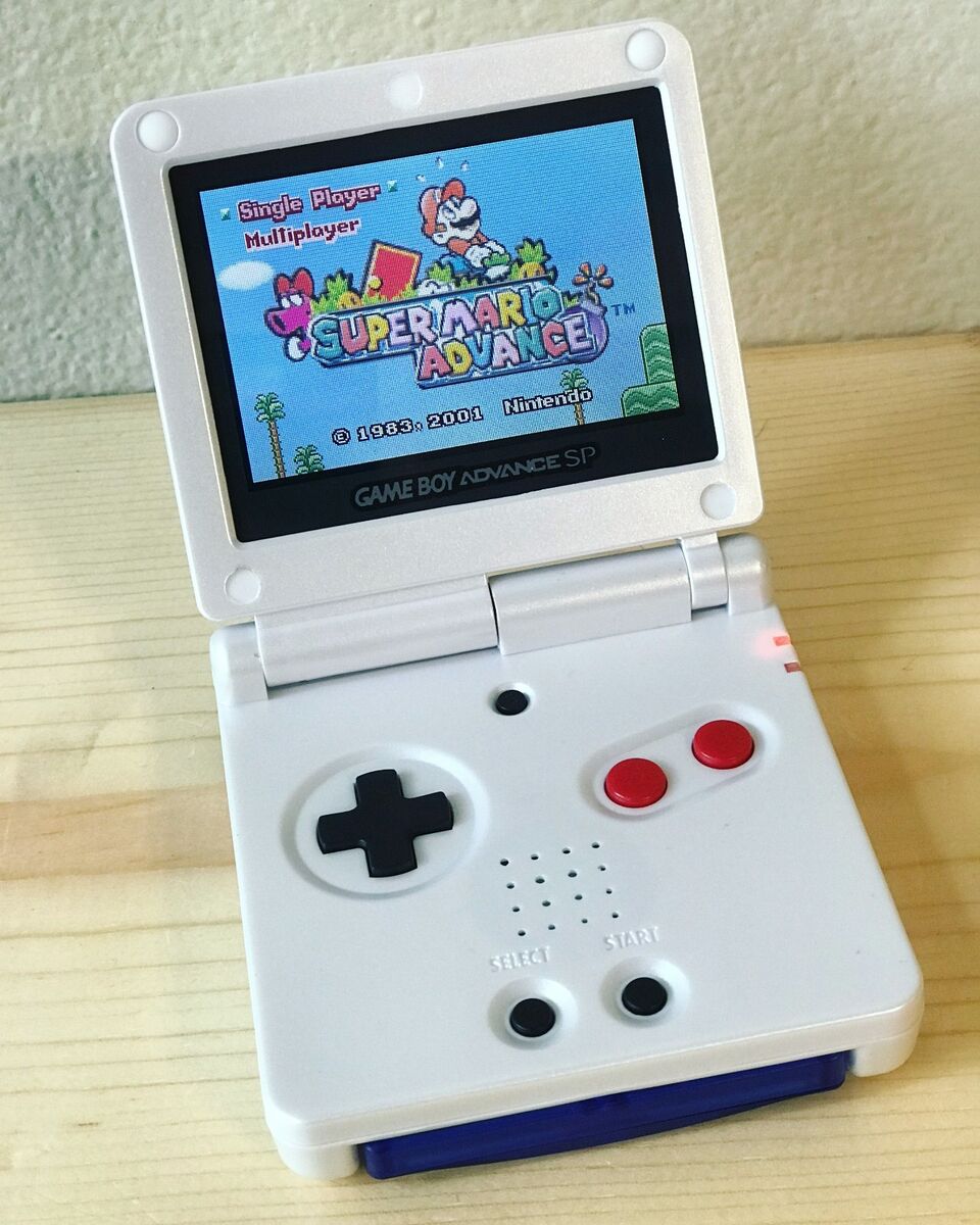 Nintendo Game Boy Advance GBA SP Red White System AGS 101 