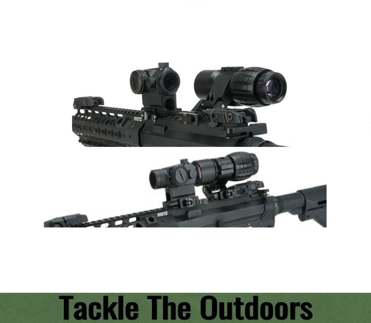 3x Magnifier Scope Tactical Quick Release 20mm Flip To The Side