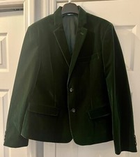 Class Club Big Boys Long Sleeve Velvet Blazer Green Size 14/16 NWT Retail 100