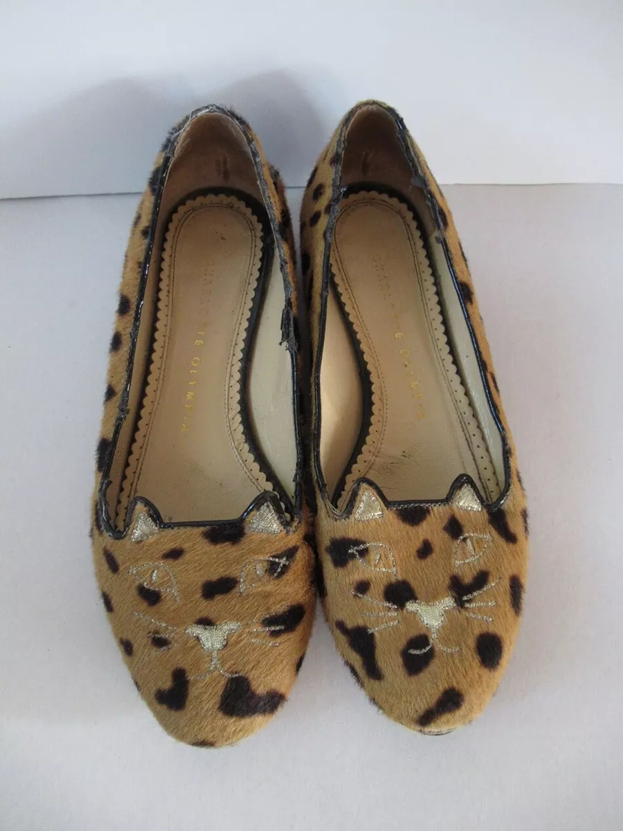 Charlotte olympia leopard flats sales
