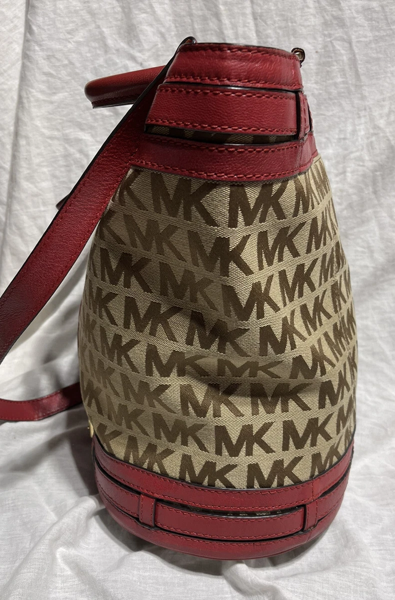 Michael kors monogram red deals