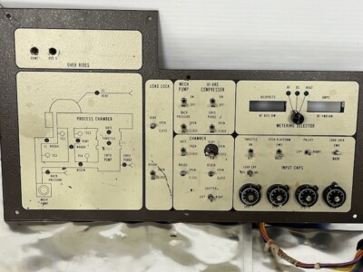 MRC Materials Research CORP. CONTROL DIAGNOSTICS CONTROL PANEL P/N 832-78-100