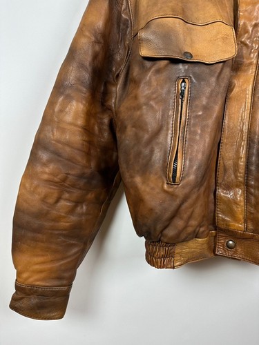 Men's Vintage Frank Thomas Barnstormer B52 Pilot Leather Jacket 44 UK/54 EUR - Picture 10 of 24