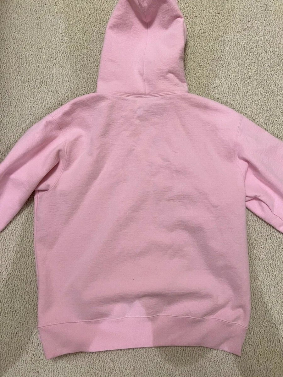 Supreme Burberry Box Logo Hooded Sweatshirt Pink